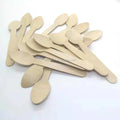 Wholesale Reusable Eco Friendly Kitchen Utensil Wooden Cooking Oil Soup Ladle Spoon Long Handle Wooden Space Bag Minimalist OEM