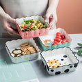 500ML INS Ceramic Fruit Salad Bowl Cute Breakfast Sweet Oatmeal Cheese Baked Rice Bowl for Children Home Restaurant Tableware