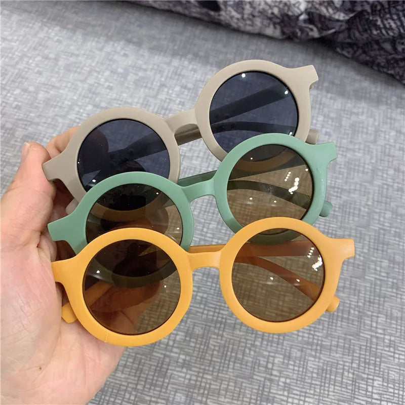 2024 New Children Sunglasses Retro Round Frame Children Glasses Frame Sunglasses Wholesale MegaBDM