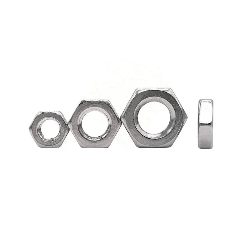 SDPSI DCT DIN439 GB6172 Stainless Steel Carbon Steel Flat Hex Hexagon Thin  Jam Nut