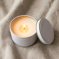 Factory Direct Sell Candle Tins Custom White Jar Matte Empty Tin Box for Candle Making Tin Can Candle Holder with Lid 4 Oz Metal