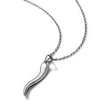 Italian Horn Necklace Men Stainless Steel 18K Gold Talisman Amulet Jewelry Tattoo Pendant Chilli Pepper Necklace Men Women