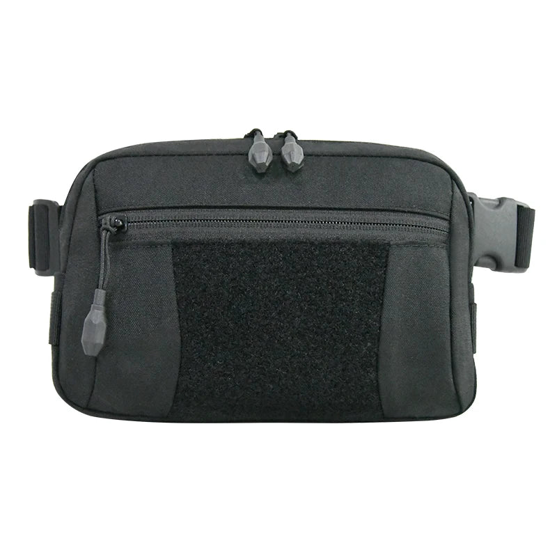 GAF 500D Nylon Molle EDC Pouch Waterproof Tactical Fanny Pack for Outdoor Concealed Carry Zipper Waist Bag