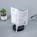 Rotating Clear Acrylic Desktop Display Stand 6 Sided Menu Holder Table Sign Holder for AD Promotion for Supermarket Supplies