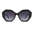 FEROCE New Arrival Women Vintage Retro Acetate Polarized Wide Temple Sunglasses