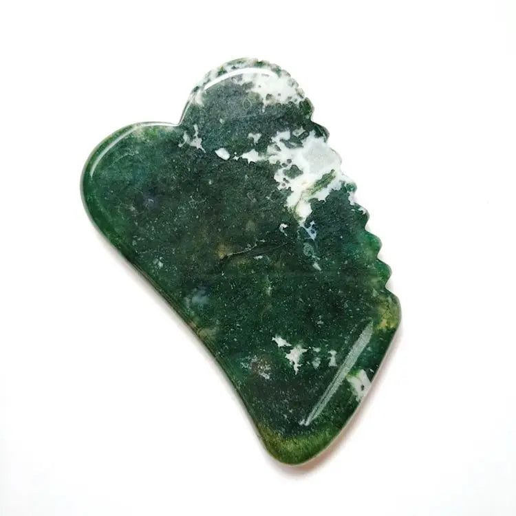 Diy Custom Box Gua Sha Tool Indian agate Jade Fish Shape Guasha Massager TCM Massage Board Bulk Seller