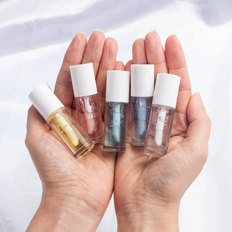 Custom Lip Glow Oil Lip Gloss Flavoring Oil Flower Scented Tinted Lip Oil Wholesale