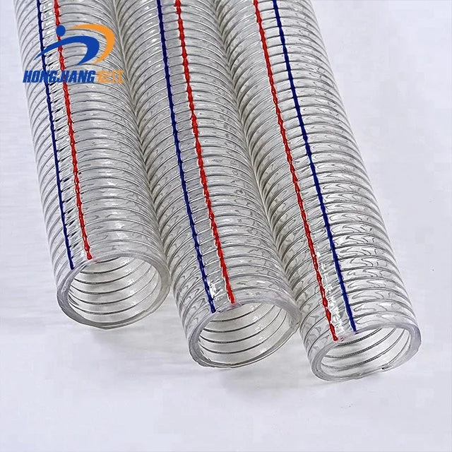Superior Food-grade Flexible Transparent Vacuum Duct Suction Water Hose  Pvc Steel Wire Spiral Reinforced Hose Pipe