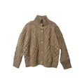 2024 Jacket Cardigan Thick Retro Loose Casual a Turtleneck Wholesale Knitted Sweater