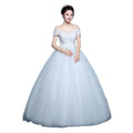 Elegant Bridal Gown New Wedding Gown for Women 2023 Lace Embroidery Ajustable Back Design Wedding Dresses