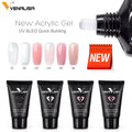 VENALISA  45G Hema Free TPO Free Update Crystal Gel Quick Build Nail Poly Color Gel 6 Colors Selection Extend Gel for Nails
