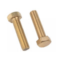 M10 M12 DIN933 DIN931 H62 H59 Brass Copper Hex Bolt Copper Hexagon Head Screw Full Thread