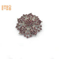 Sparkly Rhinestone Crystal Brooch Women Purple Wedding Brooches for Wedding Decoration