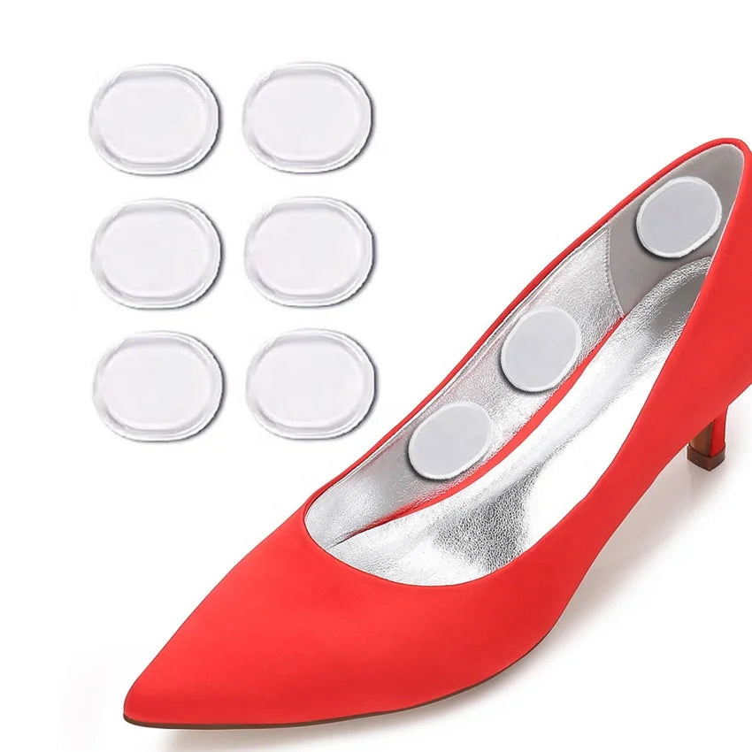 Silicone Transparent Circle Shoe Heel Inserts Insoles Gel Pads Grips Heel Protector Mini Back Heels Foot Tool HA00414