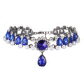 Wholesale Colorful White pink Rhinestone Crystal Bead Tennis Necklaces Choker for Parties Supplier