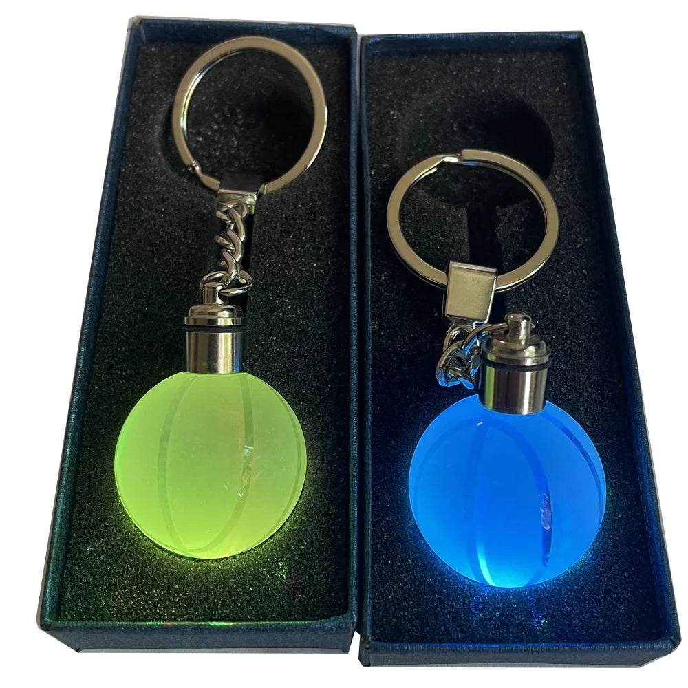 Factory Dropshipping Sport Crystal Basketball Keychain for Jewelry Gifts Men Basketball Keyring