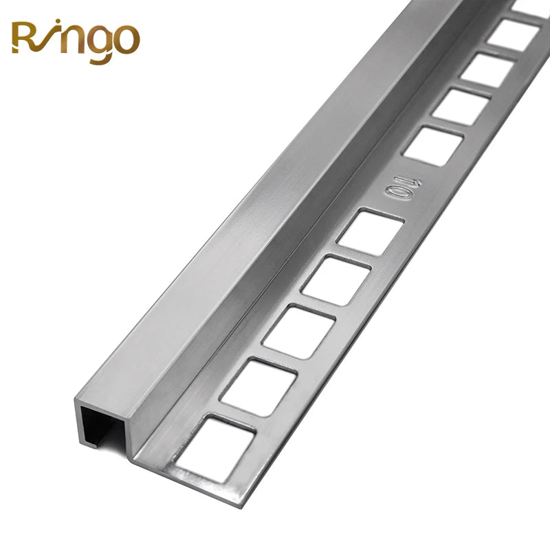 Foshan Ringo Modern Aluminum Tile Corner Trim Square Edge Anti-Rust Waterproof Durable Easy Installation Kitchen Bathroom