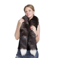 MWFur Fashion Wholesale Factory Hot Sale Fur Stole Fox Fur Boa Scarf for Women and Men Fox Tail Scarf