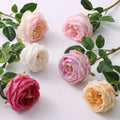 T355 DIY Wedding Bouquets Centerpieces Real Touch Artificial Austin Cabbage Roses Garden Silk Roses Flower for Home Decor