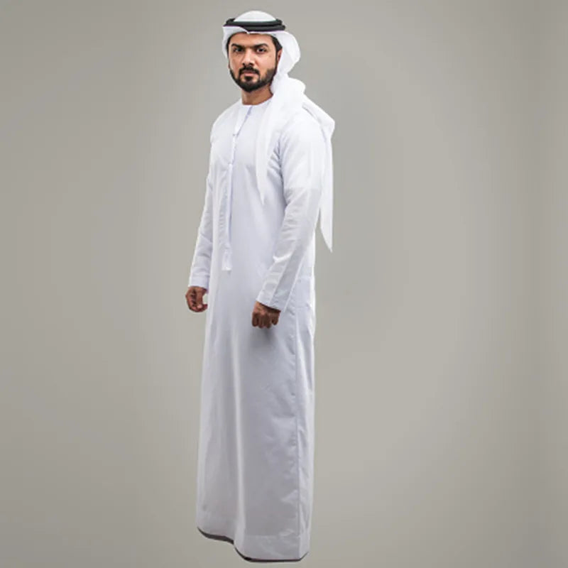 African Suit Marocain Muslim Thobe Islamic Clothing Arabic Jubbah Pakistan Homme Africain Kurta Sets Jalabiya for Men