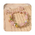 New Product Ideas 2024 Fashion Jewelry Rope Wrap Rose Quartz Raw Bracelet Gemstones Stones Wedding Souvenirs for Guests