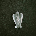 Huiying Hot Sale Hand-carved Natural clear Quartz Healing Crystal Statue Small Angel Stone Decoration Crafts