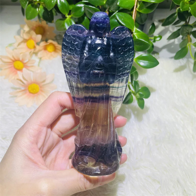 Wholesale Natural rainbow Fluorite Angel for Healing.