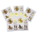 Custom Printing Waterproof Vinyl Kiss Cut Sticker Sheets Cute Cartoon Adhesive Gold Color Label Stickers