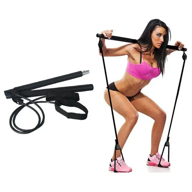 Pilates Exercise Bar Multifunctional Yoga Pilates Stick for Home Gym Exercise Fitness Equipment Full-Body Workouts