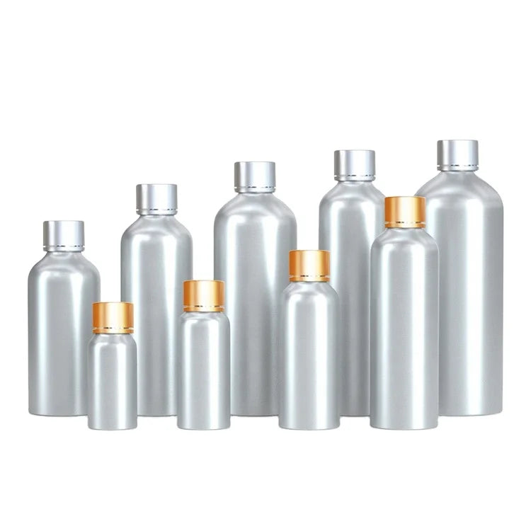 YANSEN 30-1000ml Aluminum Cosmetic Bottle with Aluminum Cap Wholesale Perfume and Essential Oil Bottle