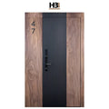 Modern Luxury Villa Front Entrance Door Finished Stainless Steel Swing-Style Bulletproof Design for Exterior & Outdoor Use