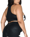 Custom Logo New Solid Color  Plus Size Activewear Clothing Activewear Yoga Sport Top Gym Wear Workout Women Yoga Set