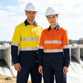 EN20471 Custom Logo Hi Vis Mechanic High Visibility Outdoor Worker Clothes Construction Work Uniform Reflective Safety Workwear