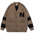 2022 Fall Winter Customize Men Sweater Long Sleeve Uniform Knit Gilet Sweater Button V Neck Unisex Wool Cotton Cardigan Sweater