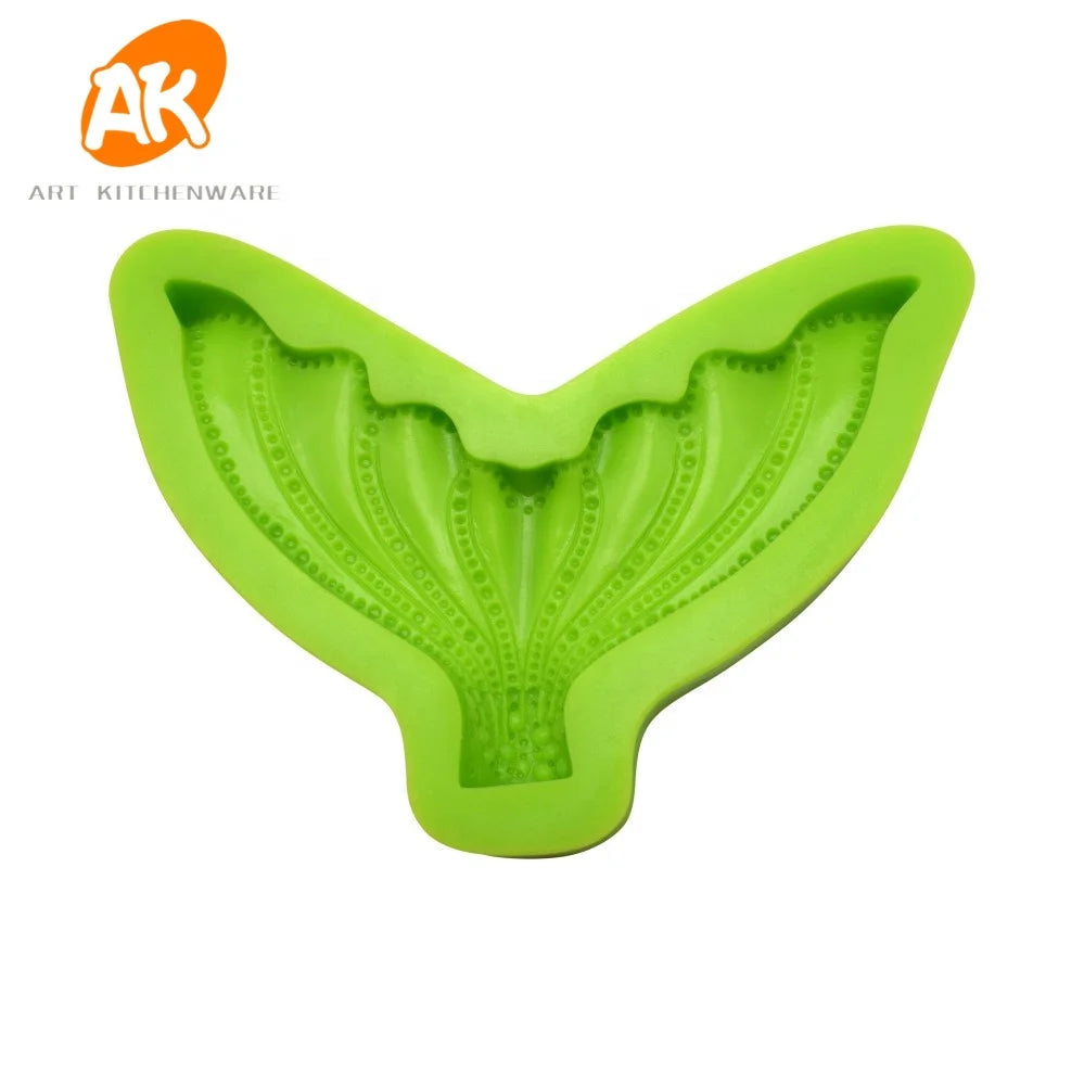 AK Fish Tail Silicone Mold Cake Decorating Supplies Tools  Resin Craft Mould Mermaid DIY Fondant Cake Molds
