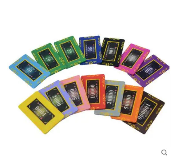 30g Clay Diamond Pattern square Chips Custom Cheap Professional Poker Chips Casino