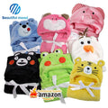 Manufacturer Direct Sale Lovely Animal-Modeled Baby Hooded Towel Soft Cloak for Bathroom Use