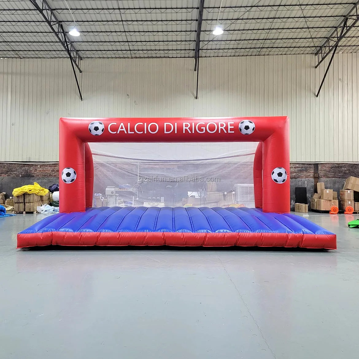 Customized High Quality PVC Outdoor Competitive Game Soccer Goal Inflatable Football Shoot Out