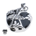 Crystal Dancing Angel Cremation Jewelry Ashes Pendant Urn Stainless Steel Keepsake Enamel Angel Memorial Urn Necklace Cremation