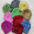 Wholesale Knit Fuzzy Beanie Skull Cap Thick Warm Winter Custom Logo Camo Y2K Grassy Distressed Beanie Hat