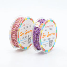 Golden Strings 0.9~1.5mm Jewelry Thread Braided Polyester Bracelet Necklace Macrame Jewelry Accessories Material