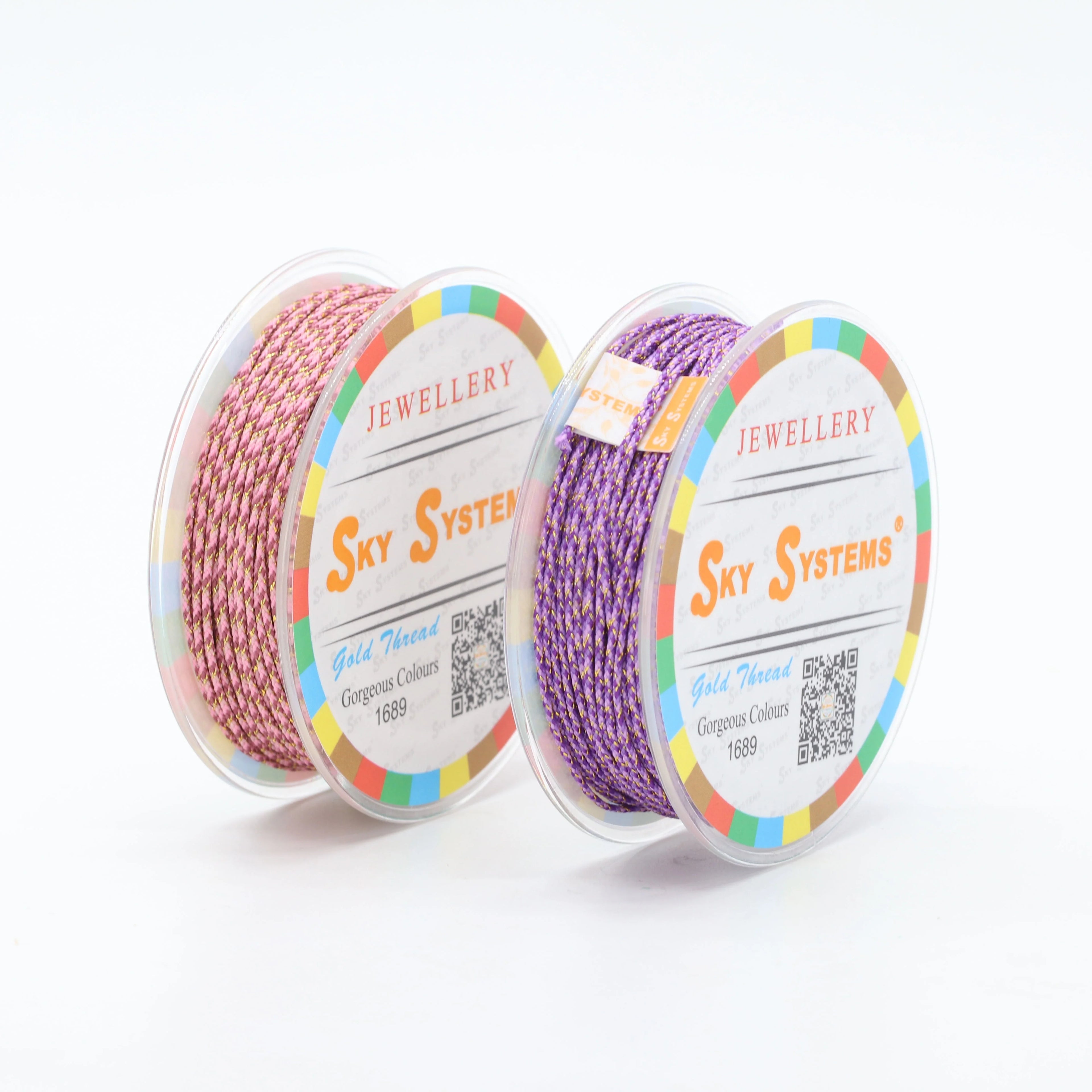 Golden Strings 0.9~1.5mm Jewelry Thread Braided Polyester Bracelet Necklace Macrame Jewelry Accessories Material