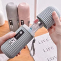 Hot Selling Portable Toothbrush Dispenser Case Toothpaste Toothbrush Mouthwash Cup Travel Set Camping Storage Box Toothbrush Cup