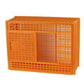 Orange Plastic Transport Crate Big Size Poultry Carrier Box Chicken Transport Cage