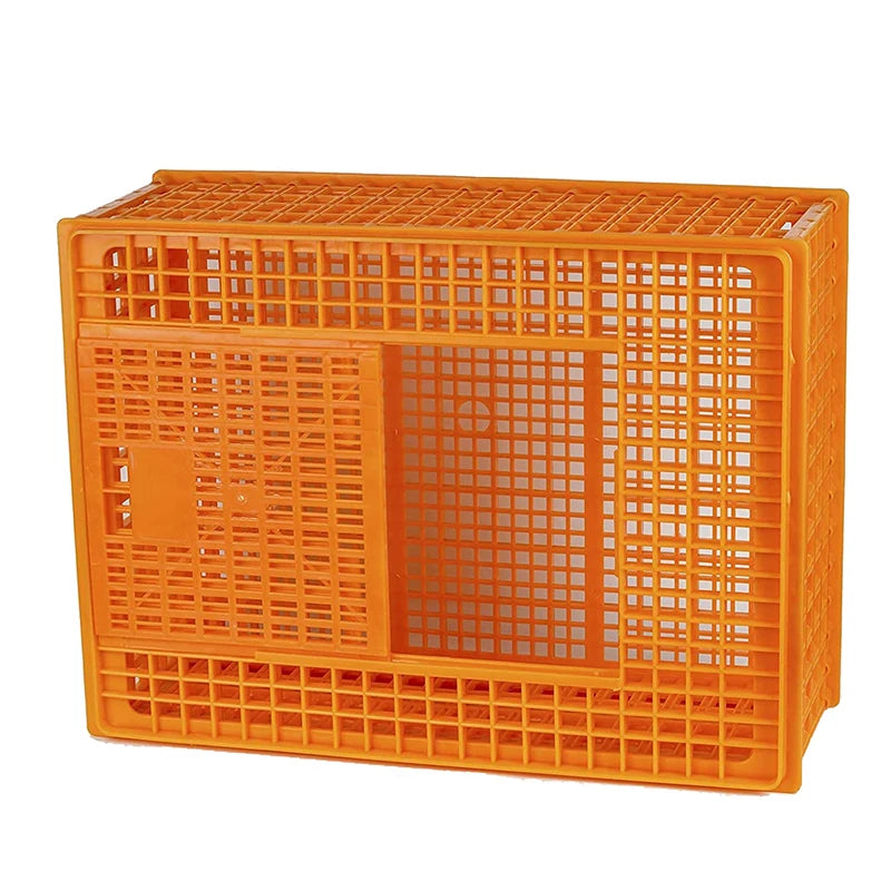 Orange Plastic Transport Crate Big Size Poultry Carrier Box Chicken Transport Cage