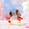 Lover Kiss Set Kawaii Couple 3D Dollhouse Figure Wedding Gift Miniature Pvc Craft Ornament Figurines Birthday Party Decor