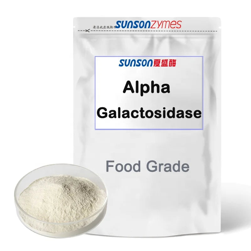 Alpha Galactosidase for Food Processing 500u/g a Glycosidase for Processing of Beans Beet Sugar Oligosaccharide Coffee