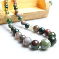 Onyx 6-14mm Quartz Semi-precious Stone Pendant Necklace Buddhism Flower Design for Women's Anniversary Party Gift MegaBDM