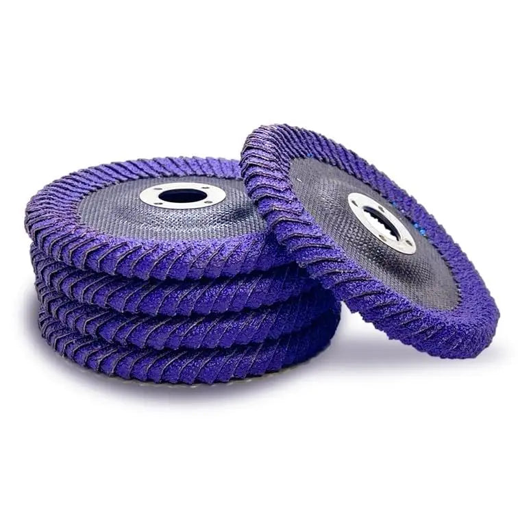 PEXMIENTAS 100mm Free Sample Purple Abrasive Stainless Steel/Metal Zirconia Flap Disc Wheel Ceramic Grinding Disc
