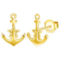 Classic S925 Silver Anchor Stars Combination Stylish Girls Earring Earrings Jewelry New Items 2025